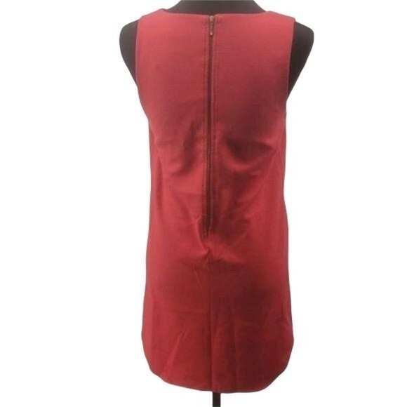 La Redoute Création Reddish Orange Sleeveless Pockets Dress sz USA 2 - Picture 2 of 10